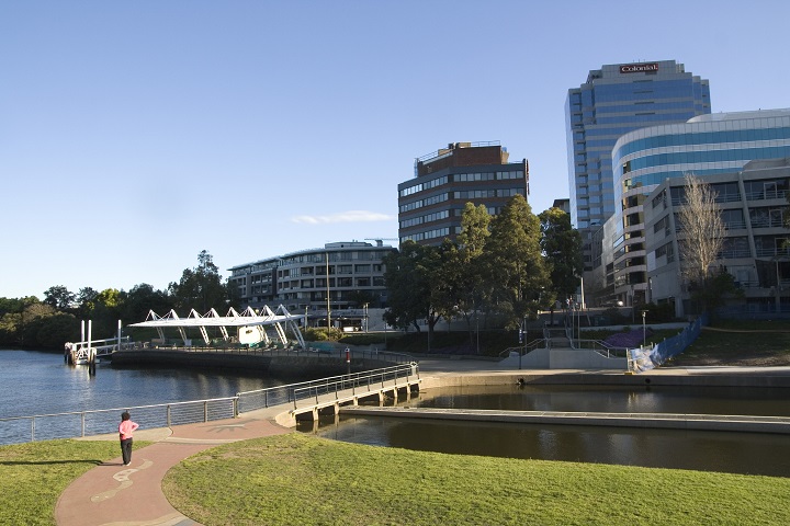 Parramatta Monthly Parking is hard to find near this ferry wharf on the Parramatta River